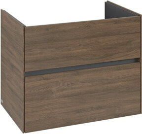V&B Waschtischunterschrank Collaro in Arizona Oak mit mittiger Waschtischöffnung, B/T/H: 76,1 x 48,0 x 61,0 cm - Bild 1