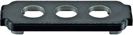 Harting Montagedeckel Sockel in Schwarz 19400249903 - Bild 1