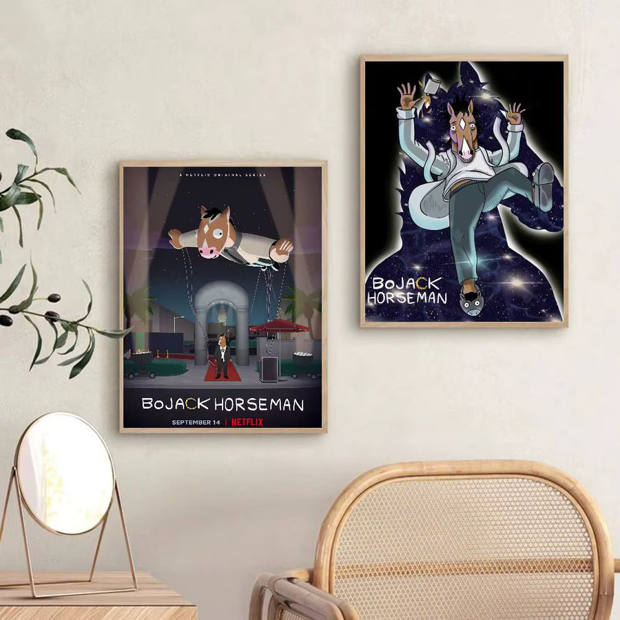 Wasserfester Anime B-BoJack H-Horsemans Poster-Aufkleber in Mehrfarbig, Rechteckig, B/H: 15 x 15 cm - Bild 5