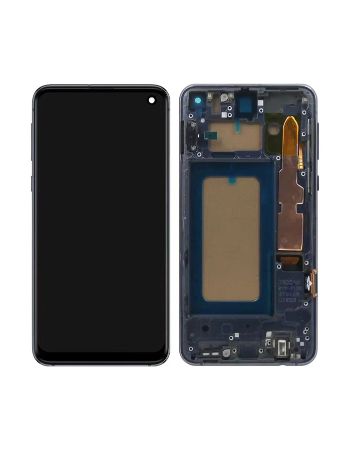 Samsung S10e G970 LCD Touch Screen Display Digitizer mit Rahmen InCell Reparatur-Set für SM-G9700 G970F/DS G970U in Schwarz oder Grau - Bild 4