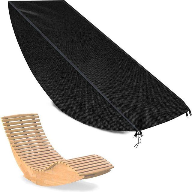 Wasserdichte Sonnenliegenabdeckung aus 210D Oxford-Gewebe für Outdoor-Liegestühle zum Schutz vor Regen und Schnee - Bild 1