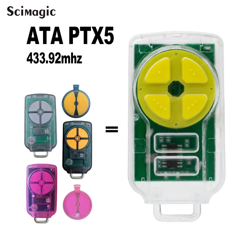 ATA PTX5 Garagenfernbedienung für automatische Türen TrioCode GDO Rolling Code 433,92 MHz Handsender - Bild 3