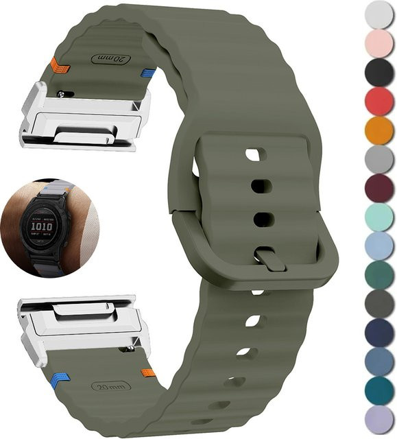FancyWrist Uhrenarmband Silikon, Schwarz - Bild 1