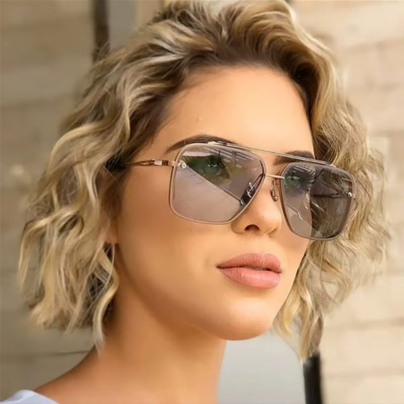 LENMOSC Sonnenbrille, Metall, Vollrand, Unisex - Bild 2