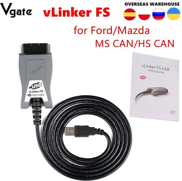 Vgate VLinker FS USB OBD2 Scanner für Ford und Mazda zur Fahrzeugdiagnose - Bild 1