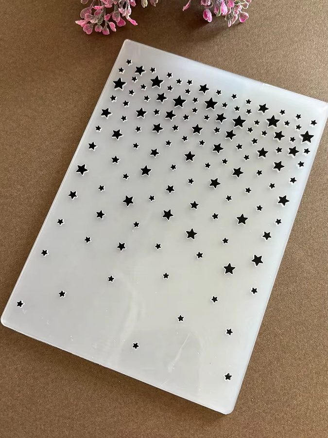 Weihnachtsstern-Prägeordner in Weiß für Papierkunst, Collagen und Heimwerkerarbeiten - Bild 3