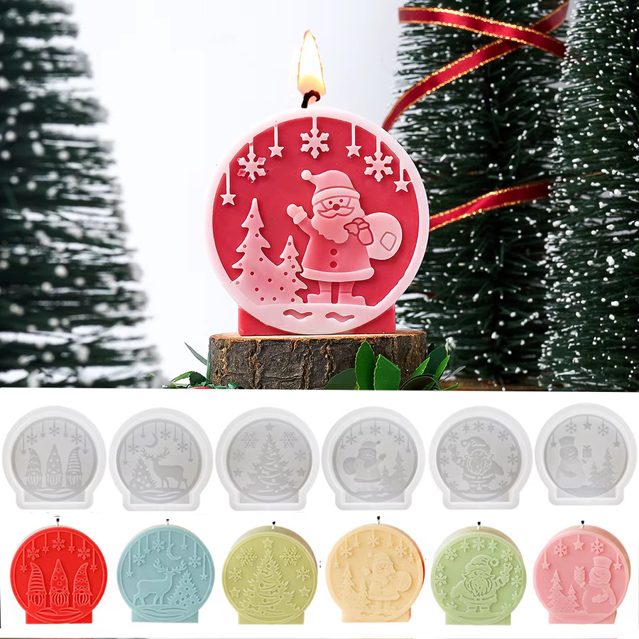 UDOCOOL Silikon Kerzenform für DIY Weihnachtsornamente und Relief-Handwerk in Multicolour - Bild 3