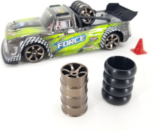 YSIDO ARC Slick-Reifen, 4-teiliges Set, Metall, 1:28, Schwarz - Bild 1
