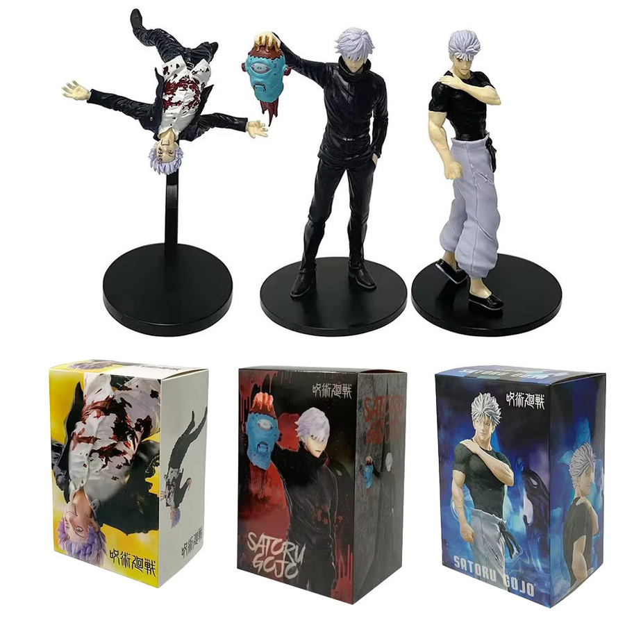 Bandai Jujutsu Kaisen Satoru Gojo Geto Suguru Itadori Yuji Figuren, Sammelmodelle, Kunststoff, Bunt / Mehrfarbig - Bild 2