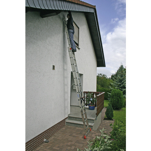 Krause Mehrzweckleiter Monto Dubilo aus Aluminium in Silber mit 24 Sprossen - Bild 2