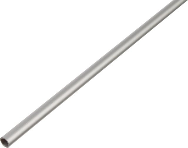GAH Alberts Aluminium Rundrohr glatt silber eloxiert Durchmesser: 10 mm, Länge: 2000 mm - Bild 1