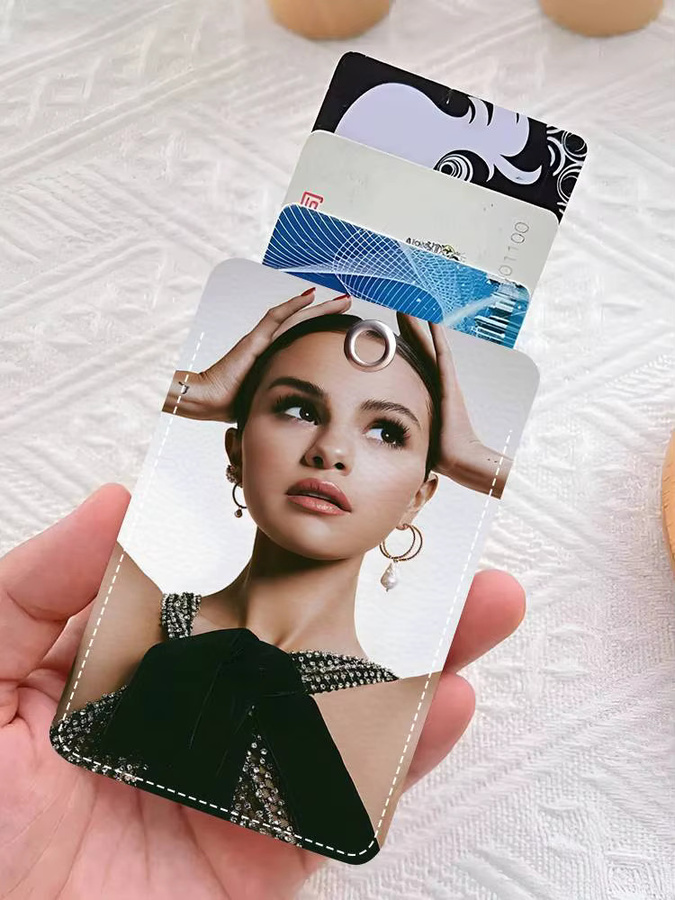Schlüsselanhänger Leder, Kartenetui, S-Selena Gomez Sängerin - Bild 7
