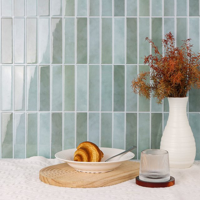 Vividtiles Mosaikfliesenaufkleber Quadratisch Modern Geometrisch aus Vinyl als Selbstklebende Wandtapete zur Renovierung - Bild 1