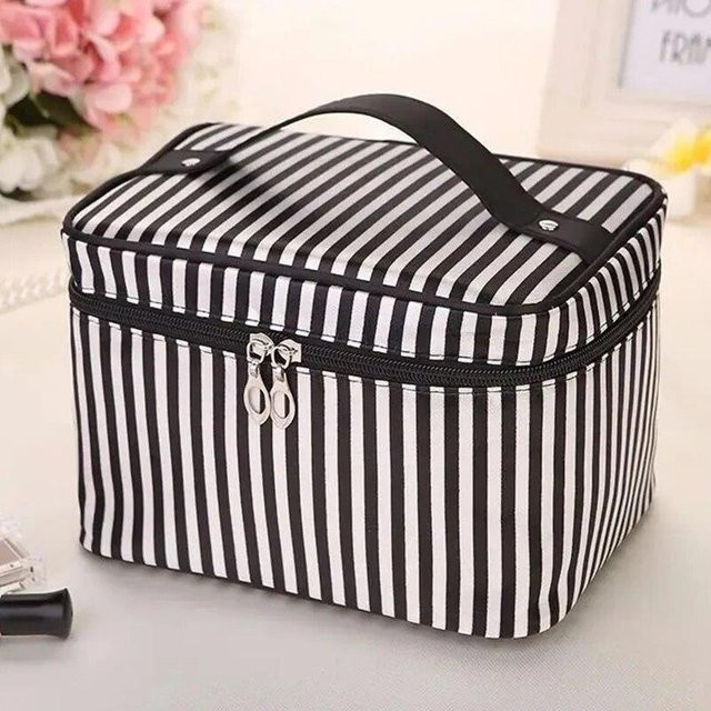 NATAWA Kosmetik-Organizer Stripes, transparent, wasserdicht, Damen - Bild 1