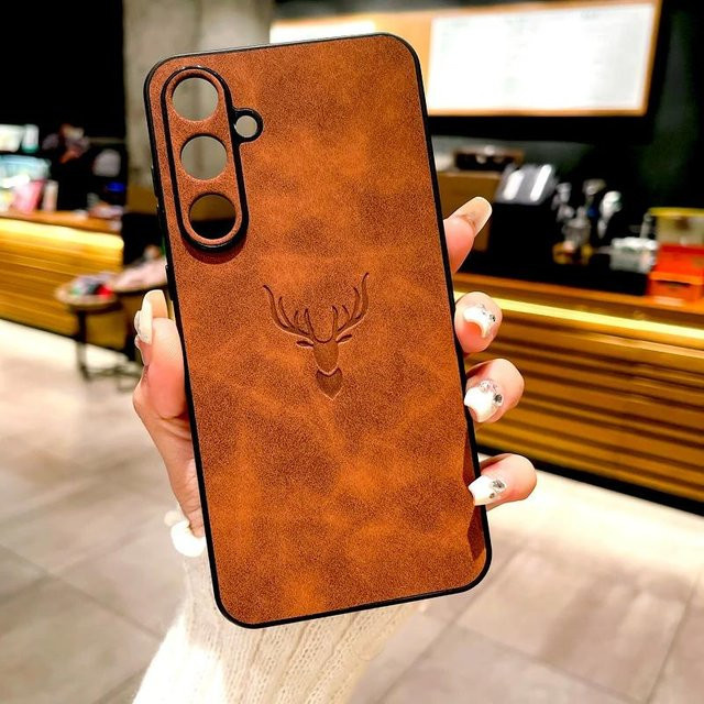 Retro Leder Hülle für Samsung Galaxy S26 S25 S24 S23 S22 S21 Ultra Plus FE A56 A36 A55 A15 A54 5G in Braun - Bild 1