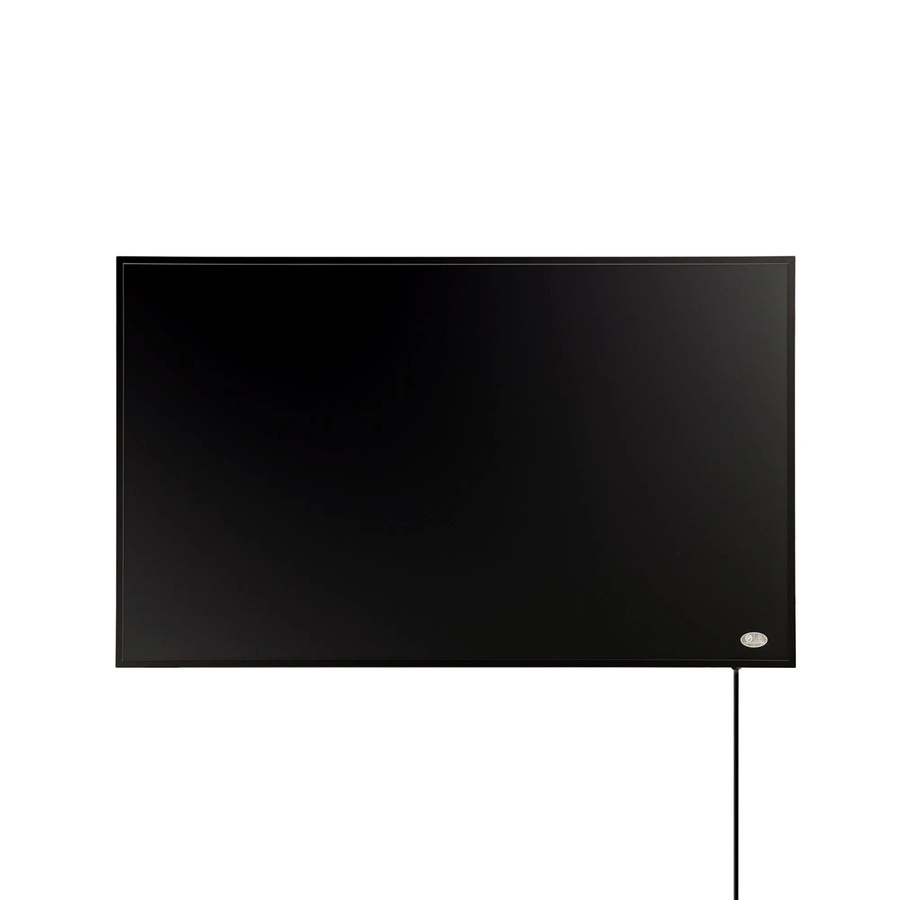 Könighaus Infrarotheizung Black Edition 450 W in Schwarz mit Kabelausgang quer links - Bild 2