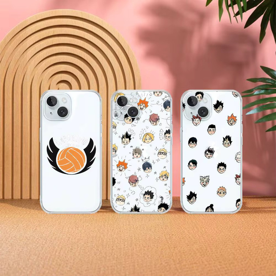 Amine H-Haikyuu Handyhülle für iPhone 15 14 13 12 11 Pro Max Plus SE 2020 X XR XS transparent - Bild 2