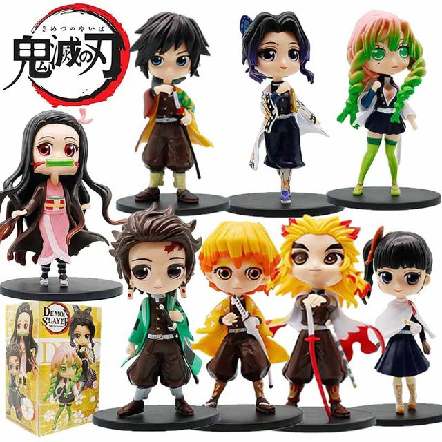 Bandai Demon Slayer Actionfigur, 8-teiliges Set, 13 cm - Bild 1