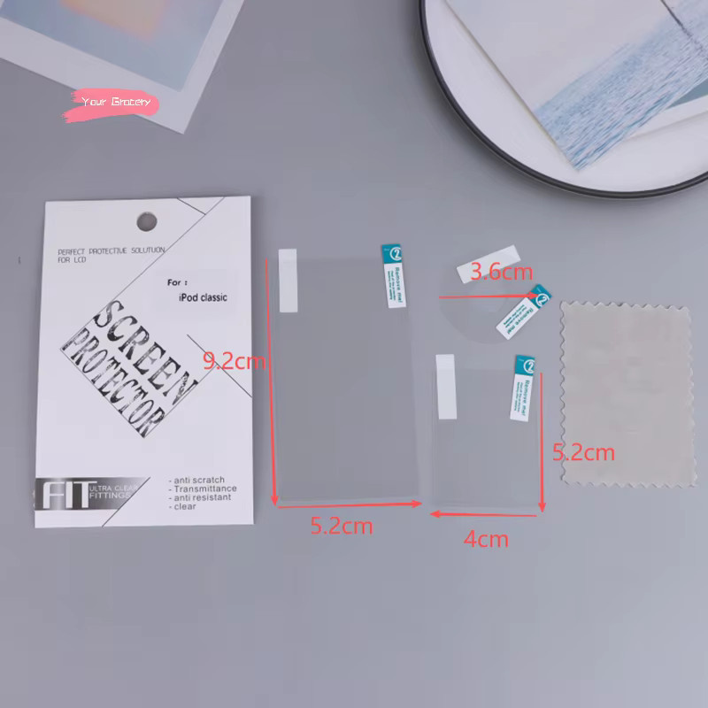 Apple Schutzfolien-Set für iPod Classic 6. 7. Generation (80GB, 120GB, 160GB) transparent für Bildschirm, Rückseite und Plattenspieler - Bild 3