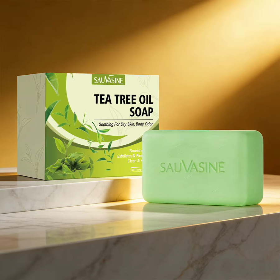 SAUVASINE Teebaumöl-Seife, Unisex, Trockene Haut, 100g - Bild 5