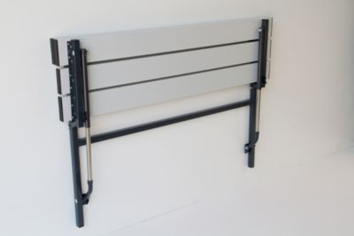 Sypro Klappbank aus Alu in Anthrazit, Breite: 120 cm - Bild 2