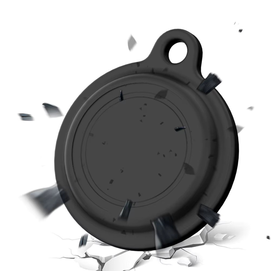 Motorola Moto Tag Smart Tracker Schutzhülle aus weichem Silikon in Schwarz, wasserdichte Hülle für Hundehalsband und Schlüssel - Bild 5