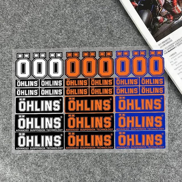 OHLINS Vinyl Aufkleber in Multicolour für Motorrad, Auto, Laptop und Wände - Bild 1