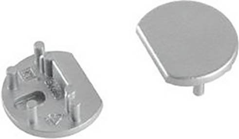 Brumberg Endkappen-Set Ersatzteile aus Kunststoff in Weiß und Silber - Bild 1