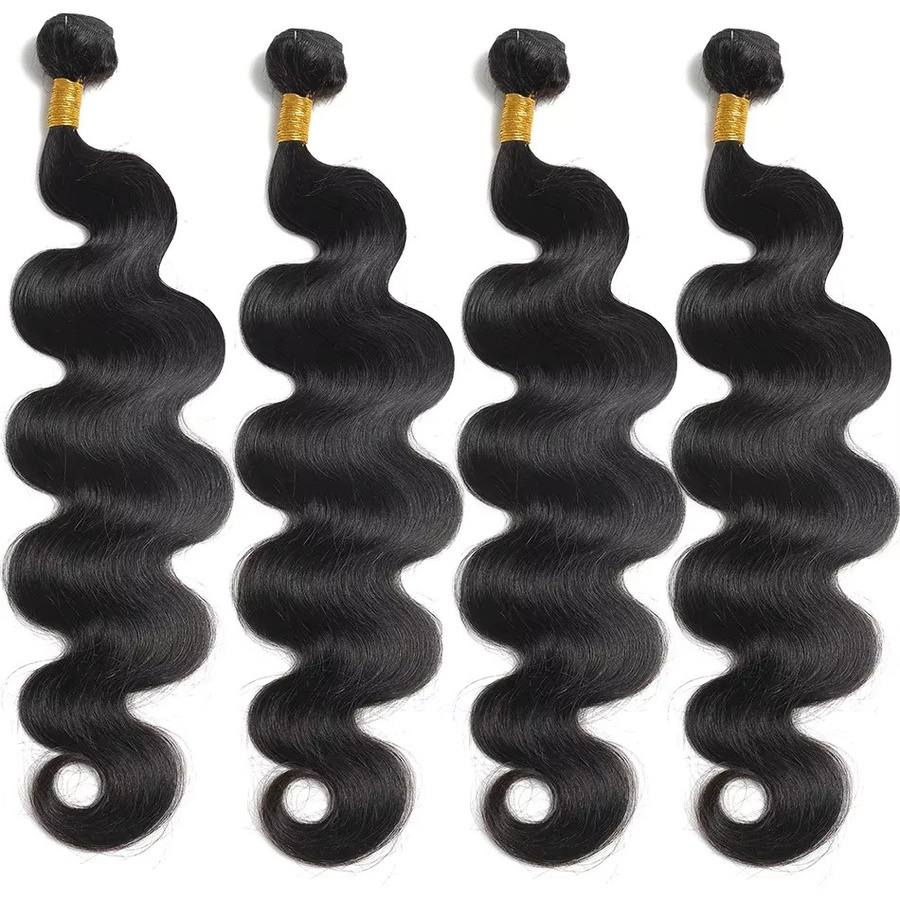 Fashowbeauty Body Wave Echthaar-Bündel, Schwarz, 12-32 Zoll, Damen - Bild 5