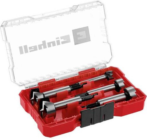 Einhell Forstnerbohrer-Set 5-teilig aus Stahl mit den Durchmessern 15 mm, 20 mm, 25 mm, 30 mm und 35 mm - Bild 1