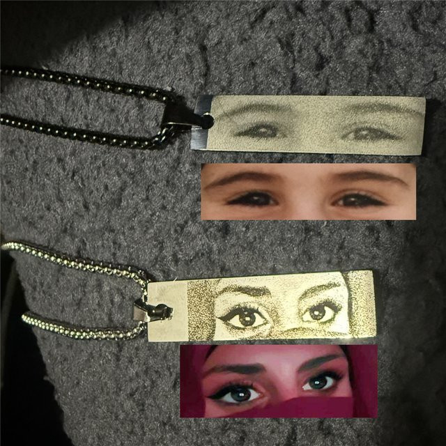 Halskette mit Anhänger, Edelstahl, Unisex - Bild 1