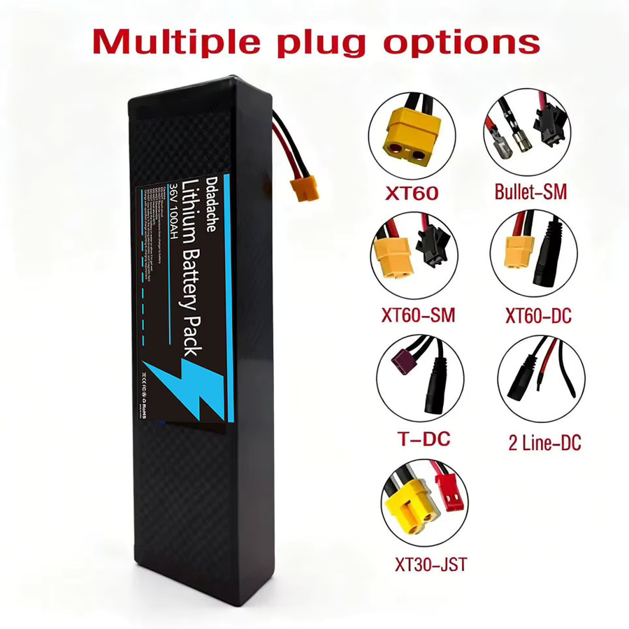 KUGOO Lithium-Ionen-Akku 36V 100000mAh 10S3P für Elektroroller S1 S2 S3 mit BMS, Schwarz - Bild 3