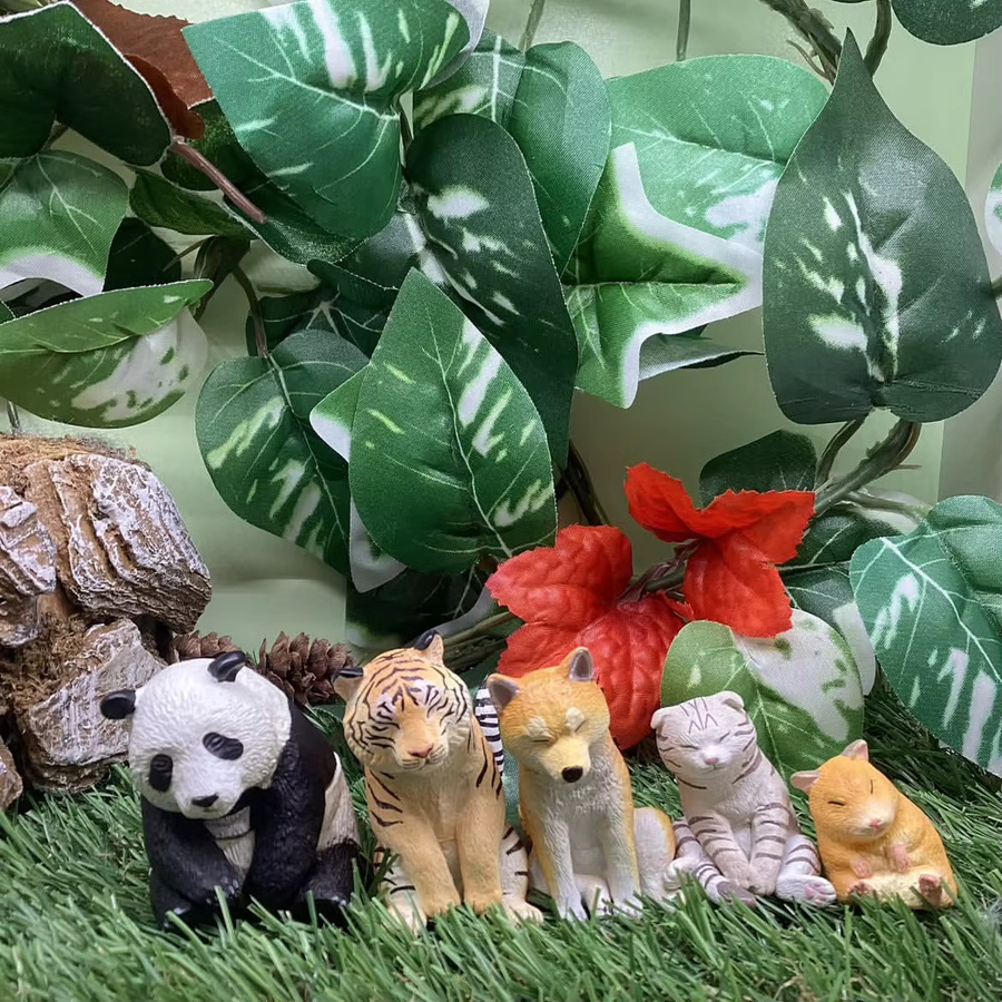 Bandai Kleines Tiermodell, Shiba Inu, Panda, Tiger, Ornament, ab 5 Jahren - Bild 2