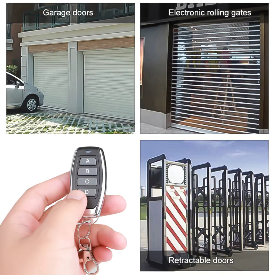 KEBIDU 433 MHz Kopier-Fernbedienung mit 4 Kanälen für Auto, Garage und Tor in Schwarz - Bild 4