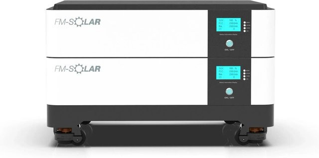 FM-SOLAR 20 kWh PV Akku Speicher LiFePO4 Lithium Stapelbar 51,2V 400Ah Weiß - Bild 1