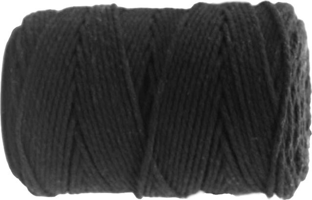 KONNWEI Kordel aus Baumwolle in Schwarz, 2 mm Durchmesser, 200 Meter Länge - Bild 1