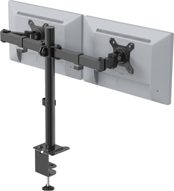 hjh OFFICE Monitorhalterung Ergomount M2 aus Kunststoff und Stahl in Schwarz - Bild 1