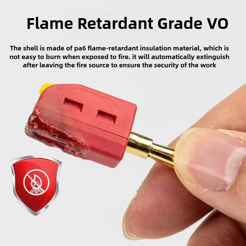 10er Set vergoldete Bananenstecker 4mm für hohe Stromstärken bis 32A Quick Connect elektrische Teststecker in Gold - Bild 3
