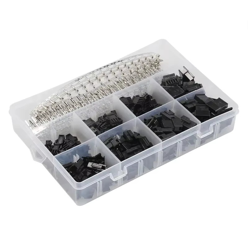 520 Stück Dupont-Stecker-Set XH2.54 mit männlichen und weiblichen Crimp-Anschlüssen und Gehäusen in Schwarz für Arduino PCB Breadboard-Projekte, 2,54 mm - Bild 2