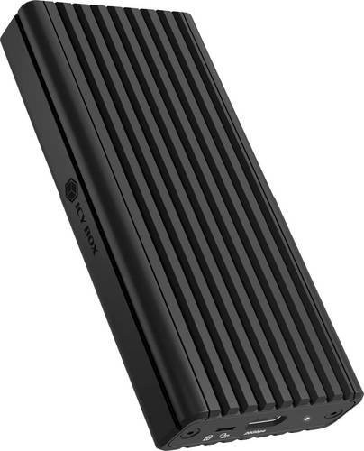 Icy Box IB-1917M-C32a M.2 NVMe SSD-Gehäuse USB-C USB 3.2 Gen 2x2 20 GBit/s Schwarz - Bild 1