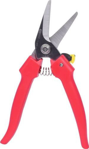 KS Tools Universalschere abgewinkelt rot 185mm - Bild 1