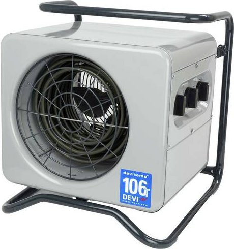 Danfoss devitemp 303 T Heizlüfter mit Timer und Thermostat in Grau - Bild 1