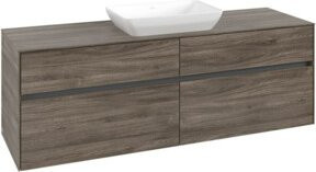 V&B Waschtischunterschrank Collaro in Stone Oak, B/T/H: 160 x 54,8 x 50 cm, mit mittigem Waschtischanschluss - Bild 1
