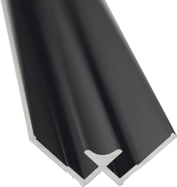 Breuer Verbindungsprofil für Rückwand Ecke Innen 255 cm Schwarz Matt - Bild 1