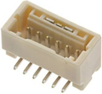 Molex Stiftgehäuse-Platine in Beige mit einem Rastermaß von 2,00 mm - Bild 1