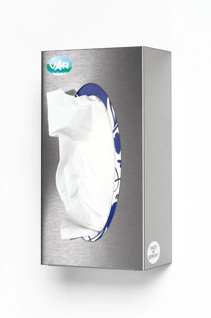 PROREGAL Wandspender für Handschuhe aus Edelstahl in Silber, H x B x T: 25 x 13 x 8 cm - Bild 1