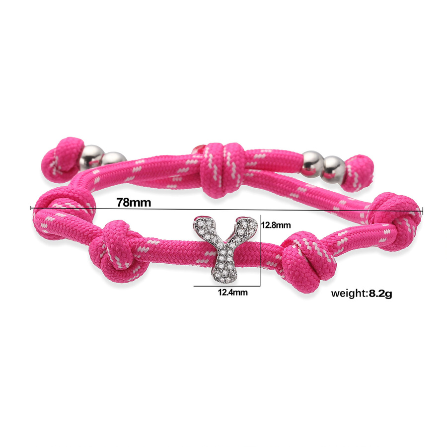 HECHENG Charm-Armband, Bicolor, Zirkonia, Unisex - Bild 2