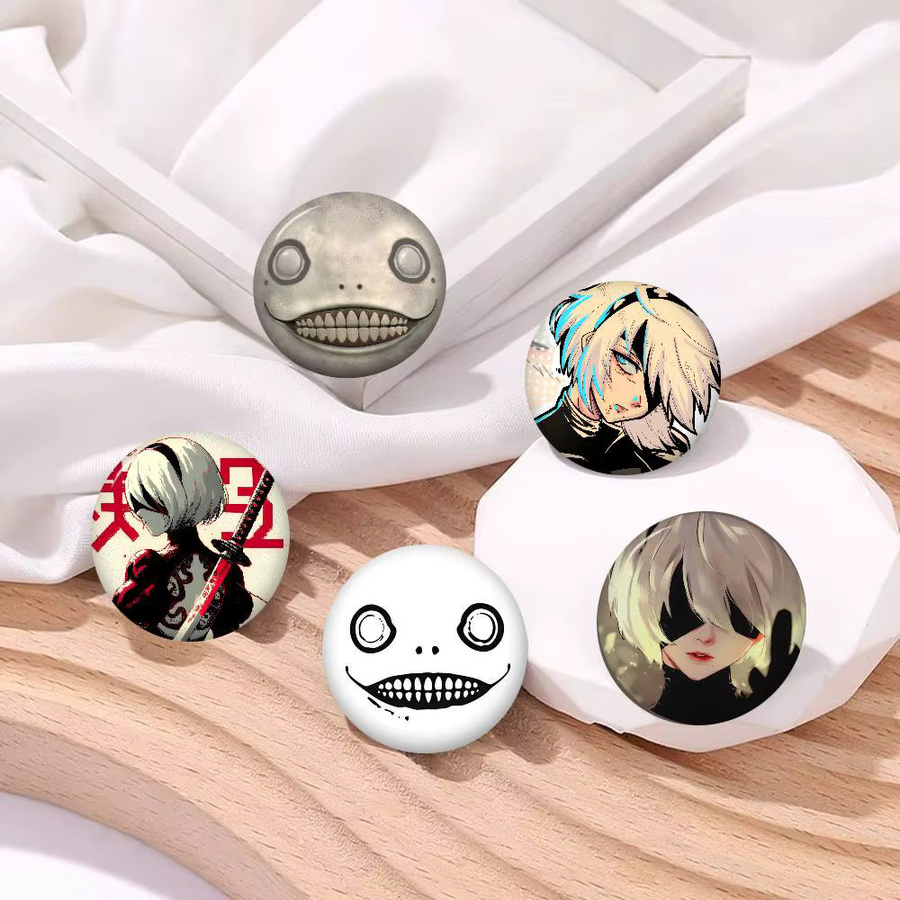 Brosche Nier Automata, Weichblech, Tiermotive, Anstecknadel - Bild 2
