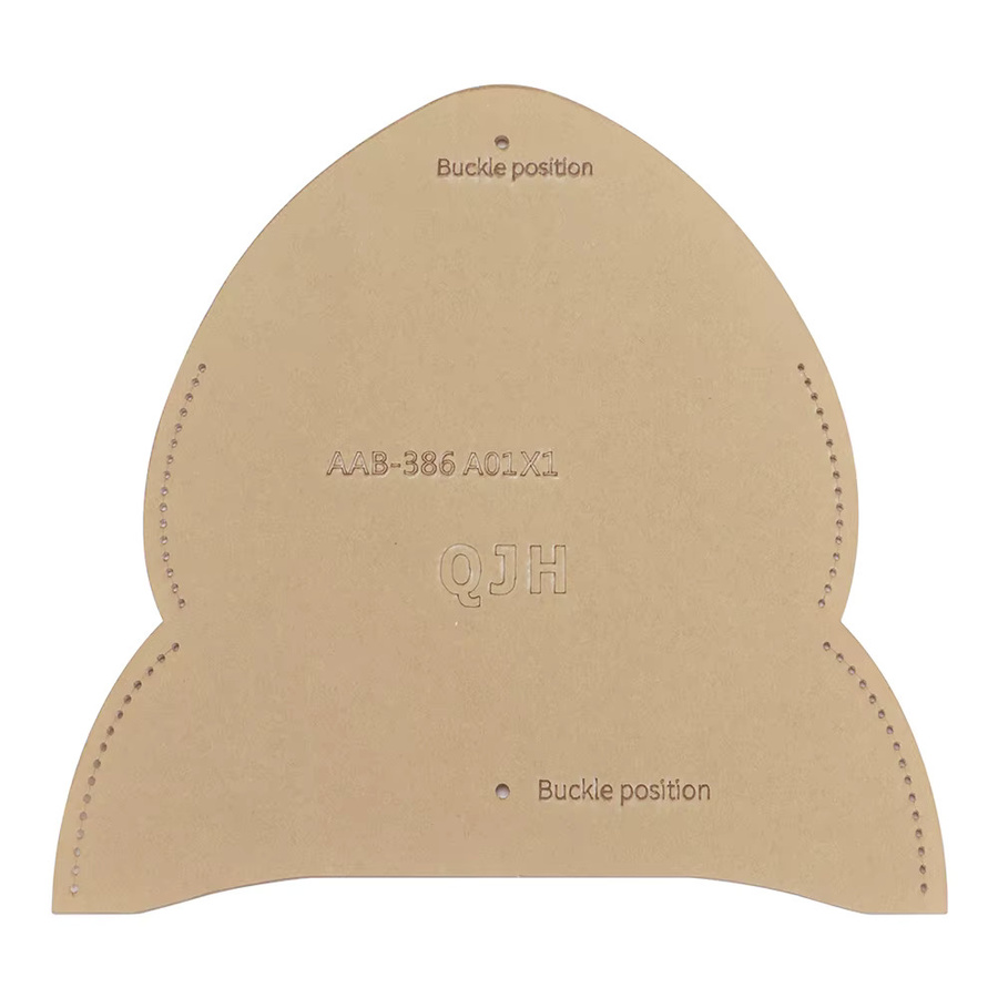 QJH DIY Leder-Brillenetui Schablonen Set aus transparentem Acryl als Nähform für Sonnenbrillen-Etuis - Bild 2