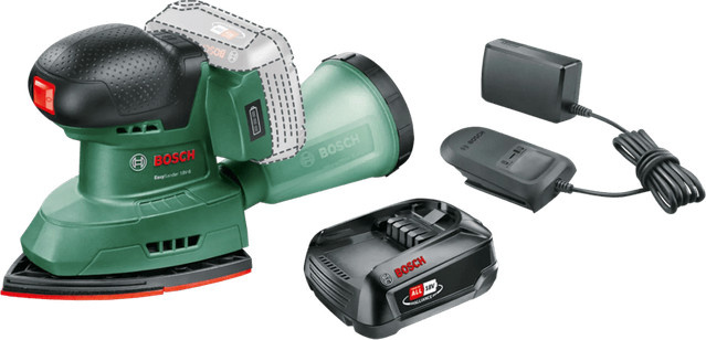 Bosch Universal Sander 18V-10 + POWER FOR ALL 18V 2,5 Ah Akku-Set - Bild 1